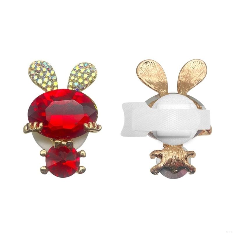 Gaming Headphone Accessories - 2 Piece Stylish Rhinestones Rabbit Headphone