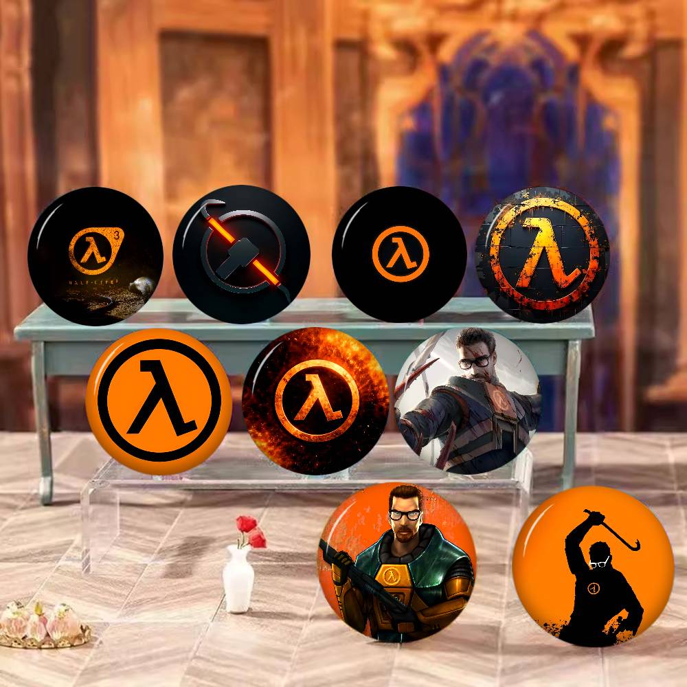 Gaming Accessories In Japan - Large Gaming Half-Life Logo 58mm Handmade