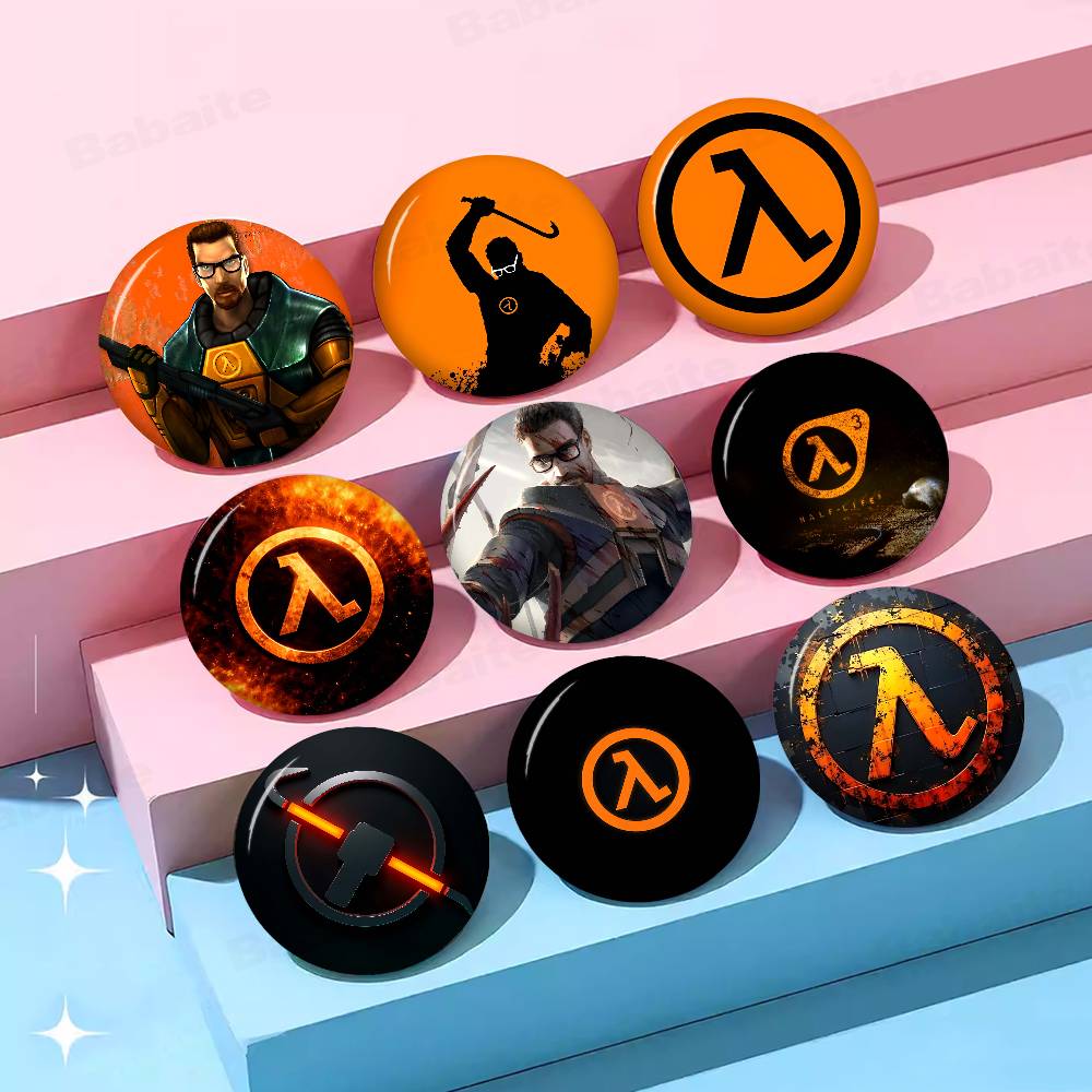 Gaming Accessories In Japan - Large Gaming Half-Life Logo 58mm Handmade