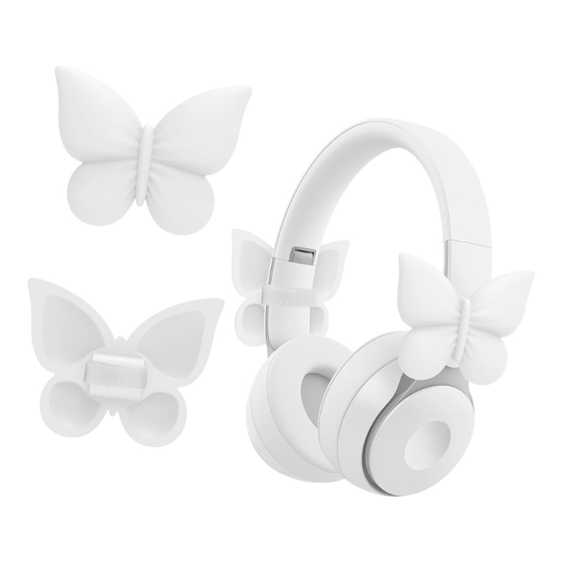  2Pcs Silicone Bowknot Earbuds - Gaming Headphone Accessories บทวิจารณ์และราคา