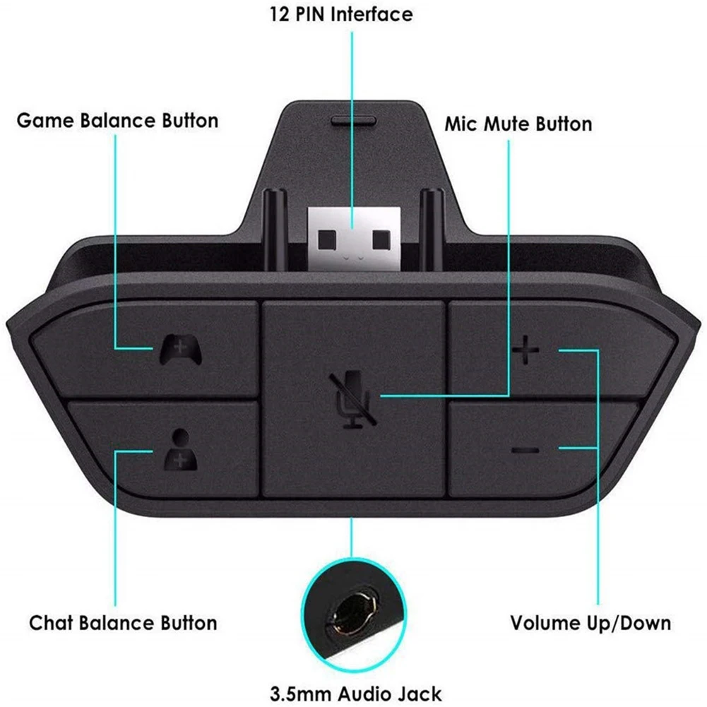 Stereo Headset Adapter for Xbo - Gaming Headphone Accessories บทวิจารณ์และราคา