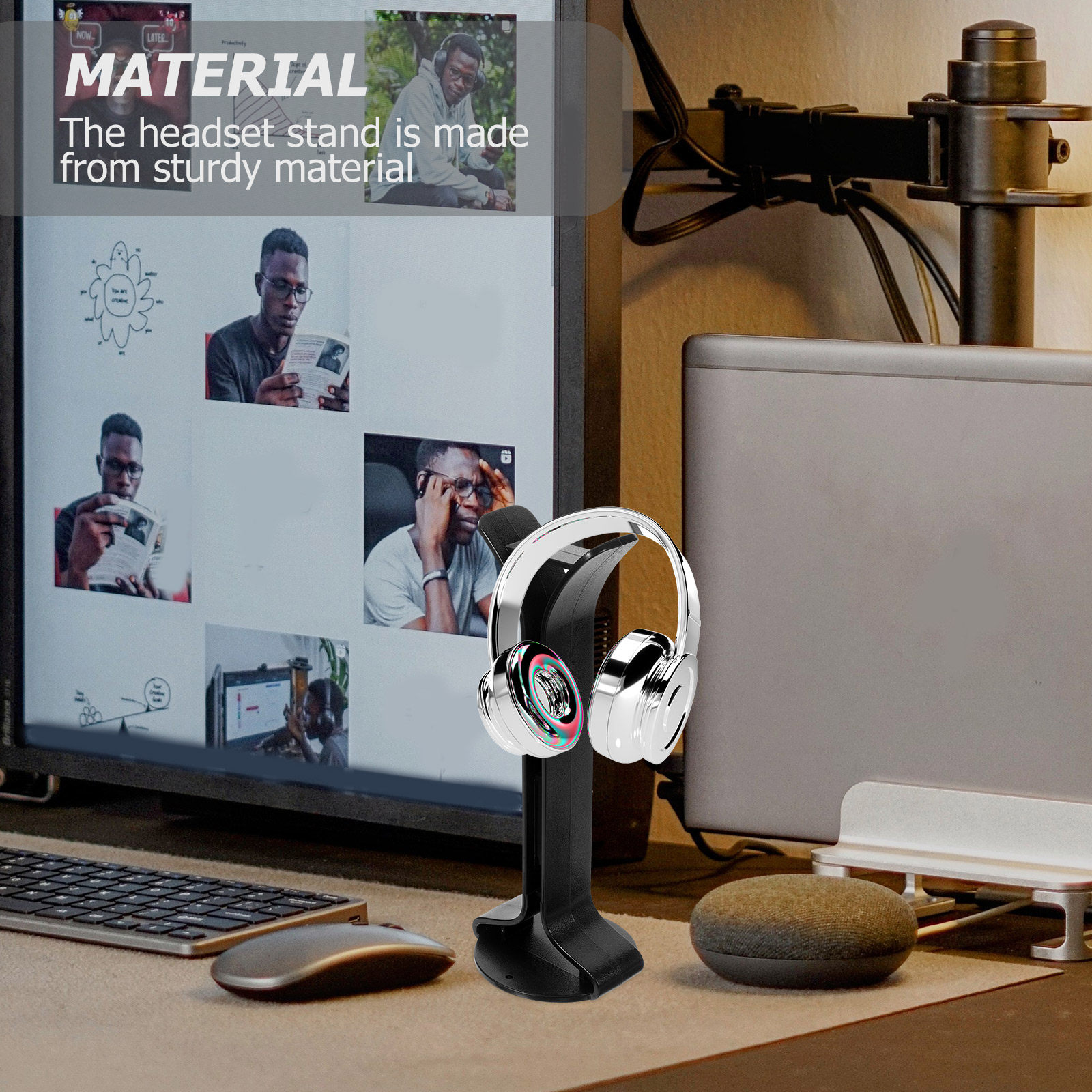 Sturdy Headphone Stand Headset - Gaming Headphone Accessories บทวิจารณ์และราคา