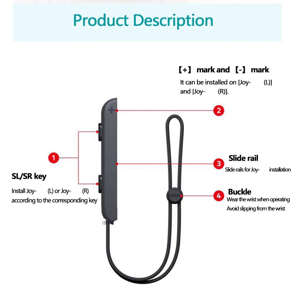 1 Pair Wrist Straps For Ninten - Gaming Accessories Joystick บทวิจารณ์และราคา