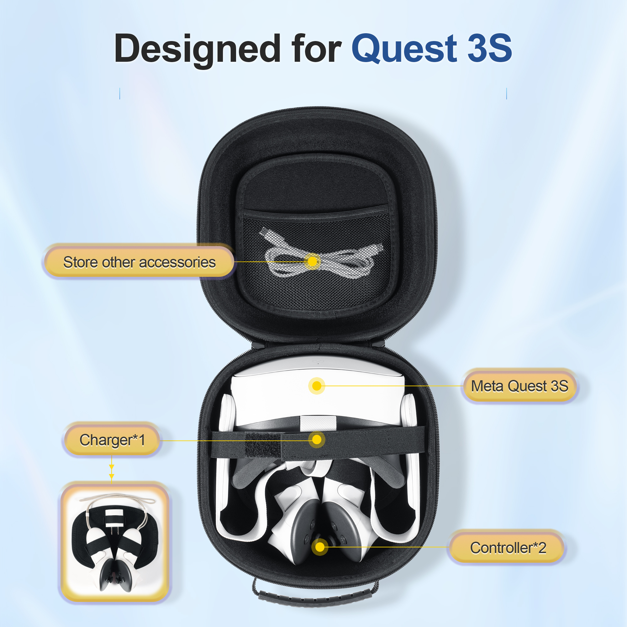 Hard Carrying Case Compatible  - Gaming Headphone Accessories บทวิจารณ์และราคา