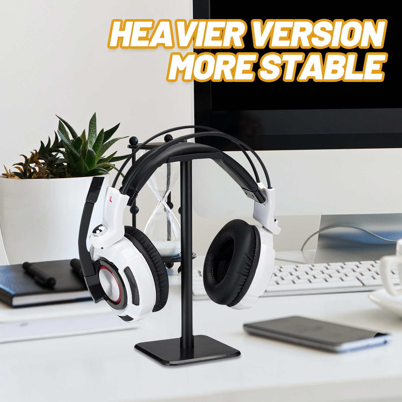 Headset Holder Weighed Stable  - Gaming Headphone Accessories บทวิจารณ์และราคา