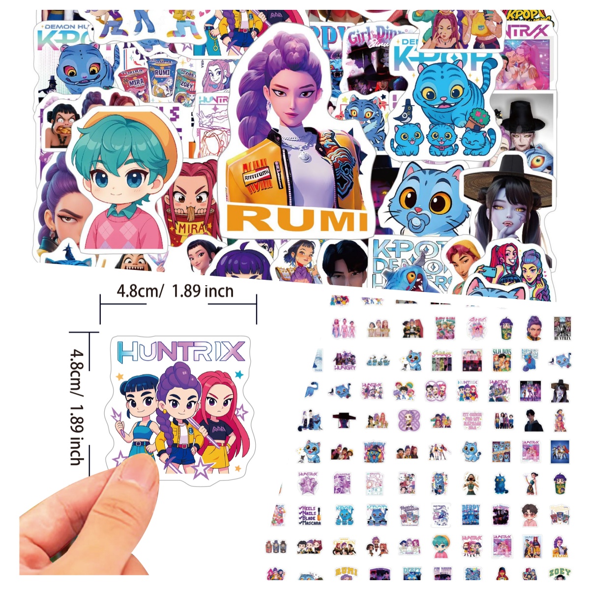 100 cartoon anime stickers are - Gaming Accessories Cute บทวิจารณ์และราคา